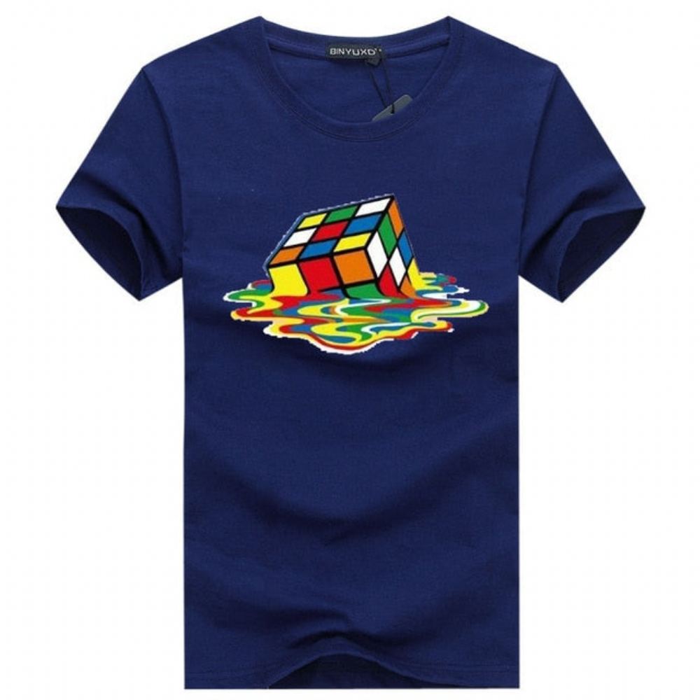 Paidat Miesten Tyylikäs Rubik Cube T-paita