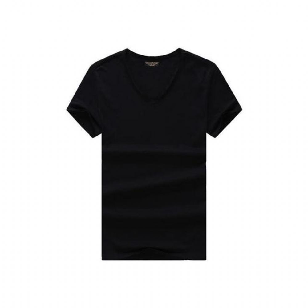 Paidat Miesten V-kaula Slim Fit Pure Cotton T-paita