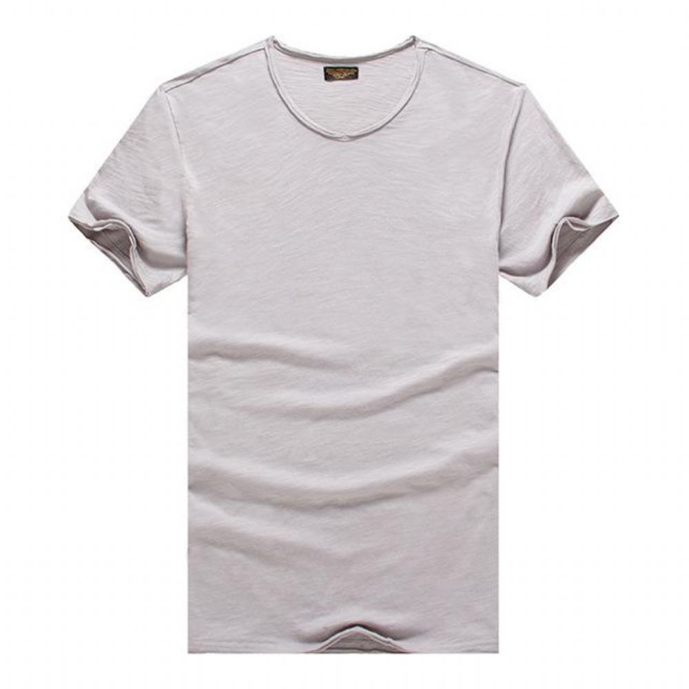 Paidat Miesten V-kaula Slim Fit Pure Cotton T-paita