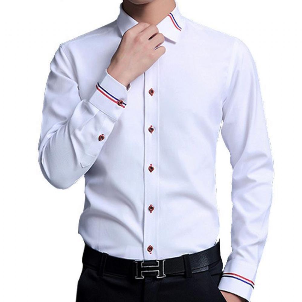 Miesten Kauluspaidat Designer Cotton Slim Fit Mekkopaita