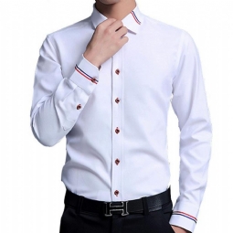 Miesten Kauluspaidat Designer Cotton Slim Fit Mekkopaita