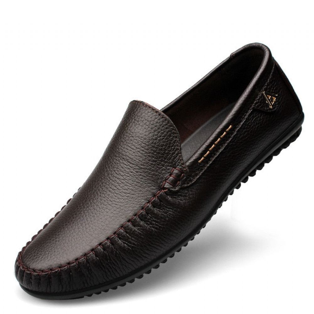 Miesten Loaferit Nahkajalkineet Slip On Luxury Moccasin