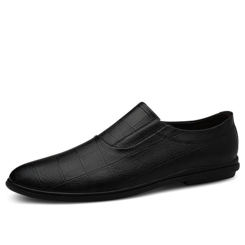 Miesten Nahkaiset Slip Loaferit