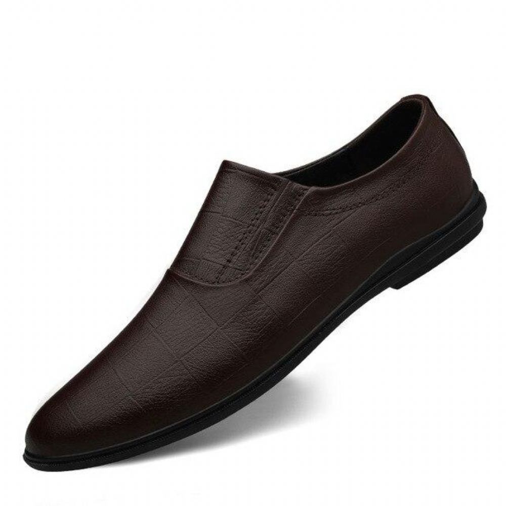 Miesten Nahkaiset Slip Loaferit