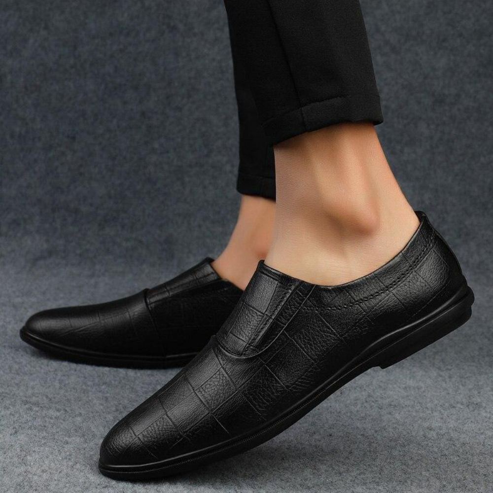 Miesten Nahkaiset Slip Loaferit