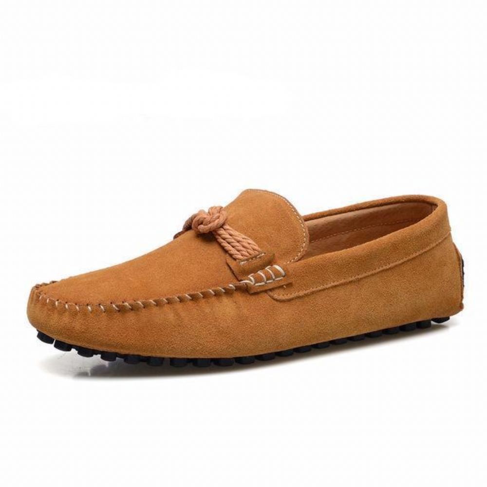 Minimalistiset Soft Knot Loafer Tasaiset Kengät Loaferit Miesten