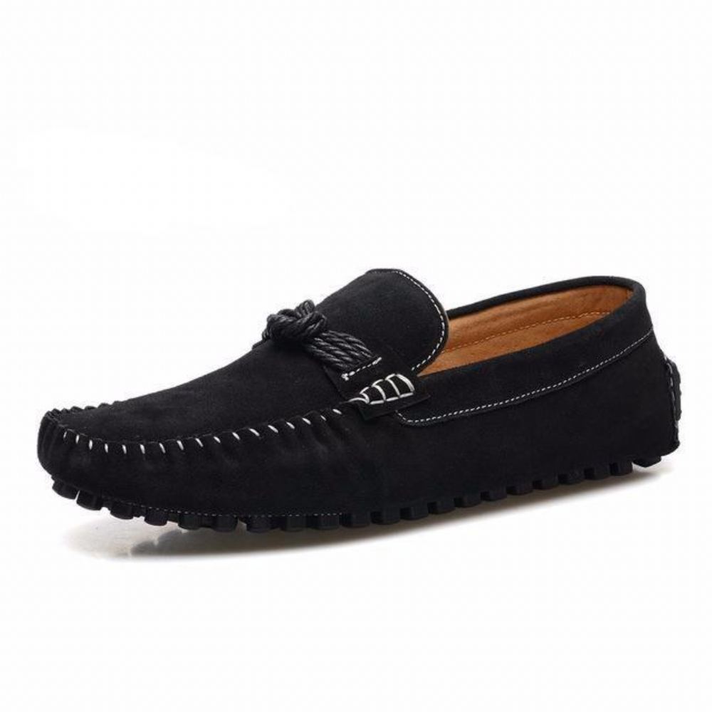 Minimalistiset Soft Knot Loafer Tasaiset Kengät Loaferit Miesten