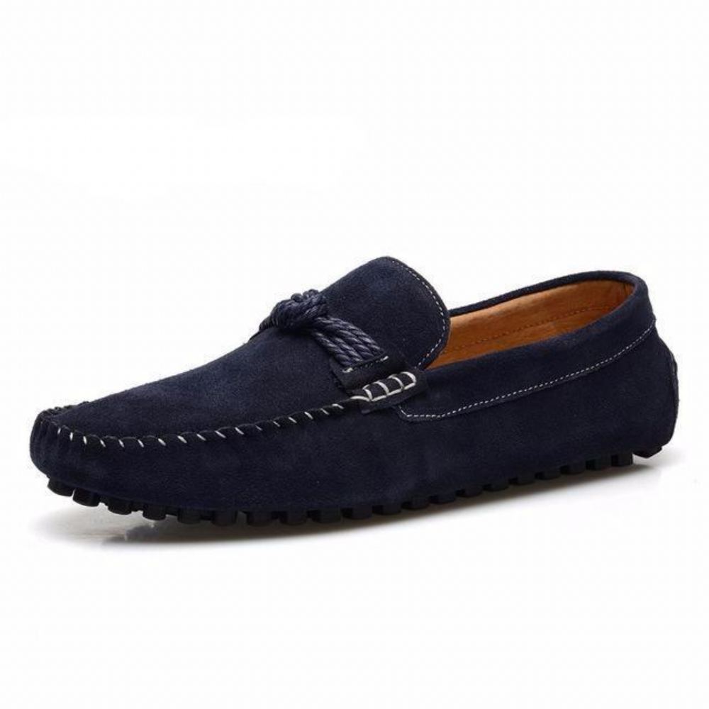 Minimalistiset Soft Knot Loafer Tasaiset Kengät Loaferit Miesten