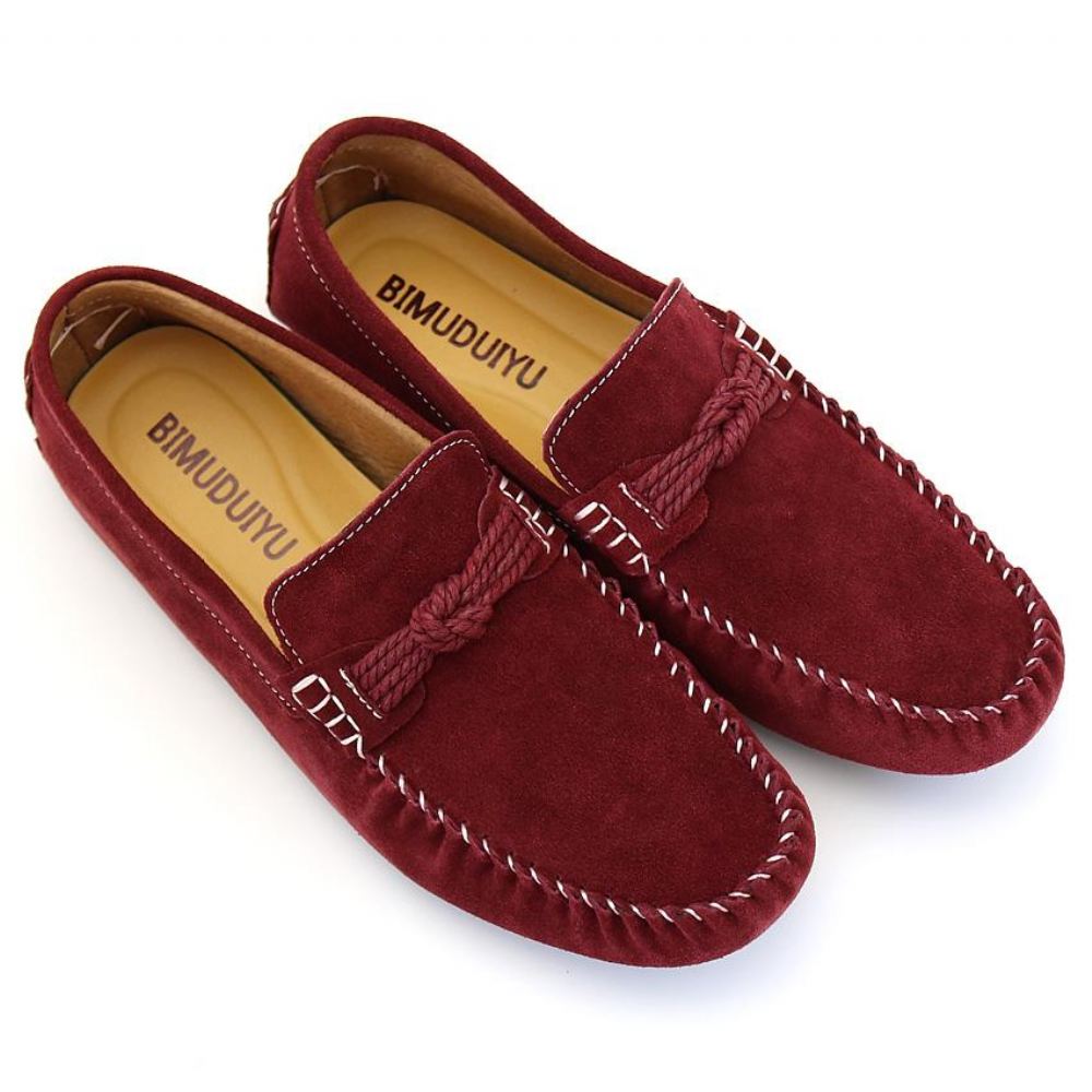 Minimalistiset Soft Knot Loafer Tasaiset Kengät Loaferit Miesten