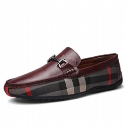 Plaid Design Nahkaiset Mokasiinit Loaferit Miesten