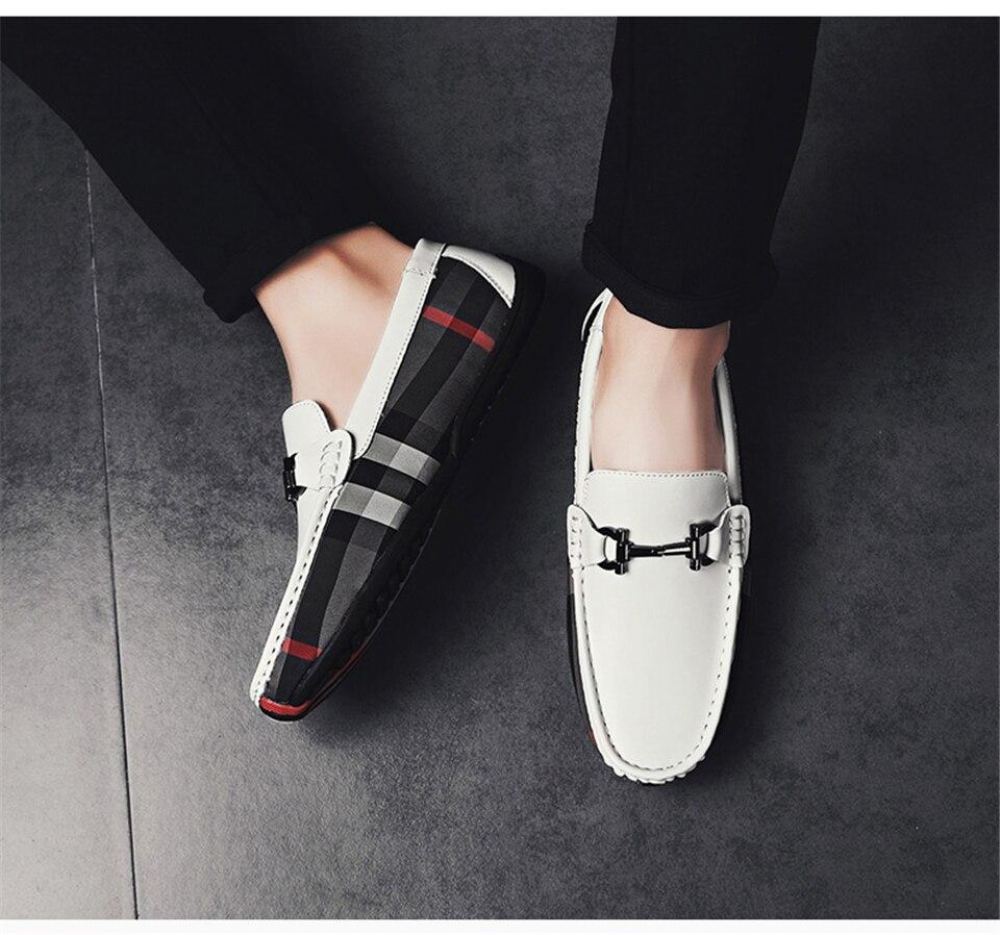 Plaid Design Nahkaiset Mokasiinit Loaferit Miesten