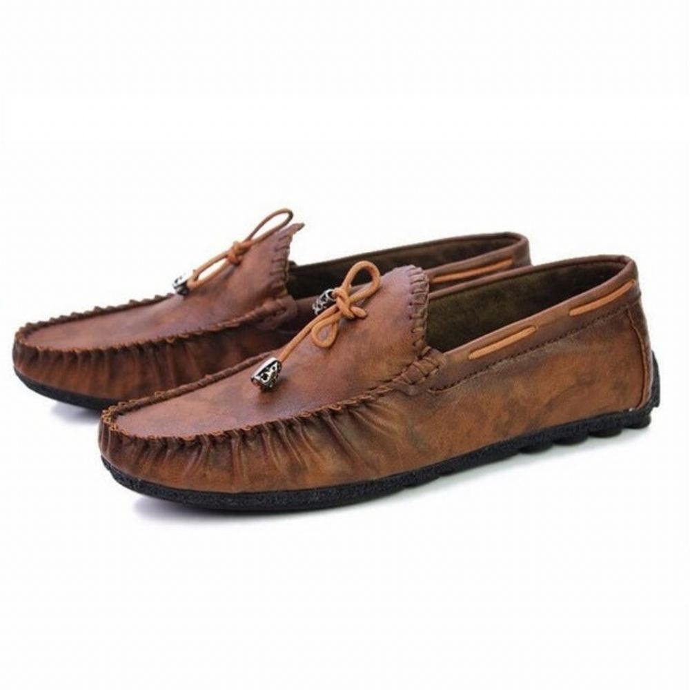 Premium Flat Leather Loafer Mocassin Loaferit Miesten