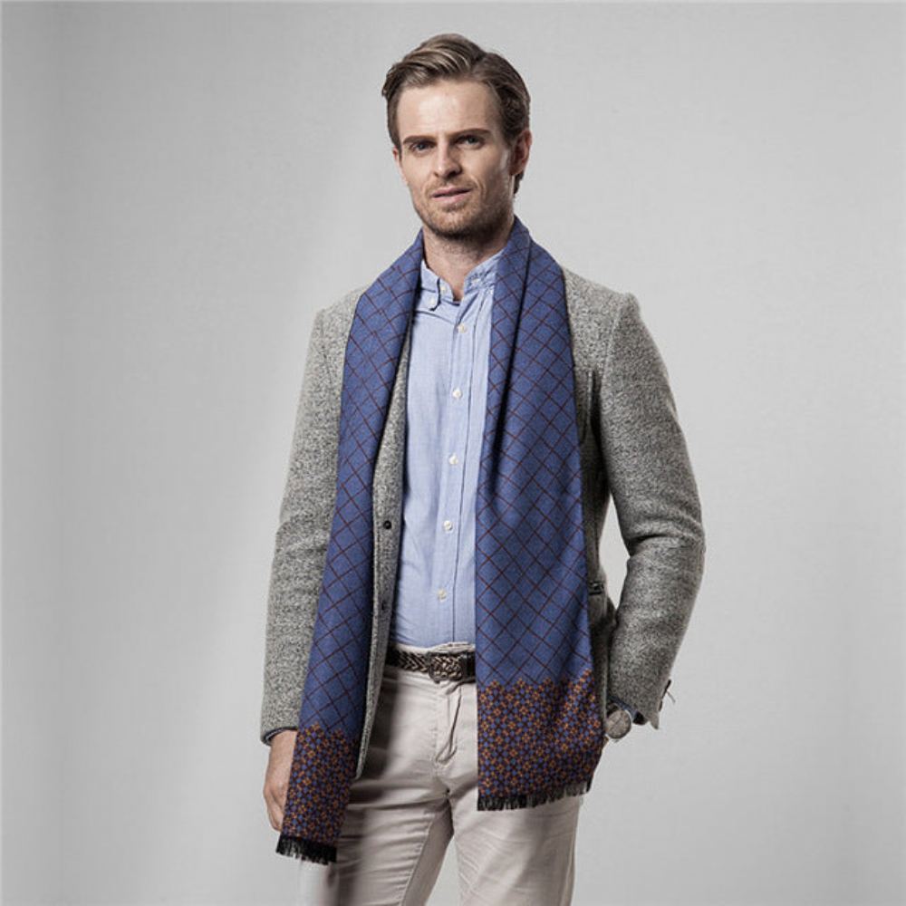 Miesten Huivit Merkki Plaid Cashmere Huivi