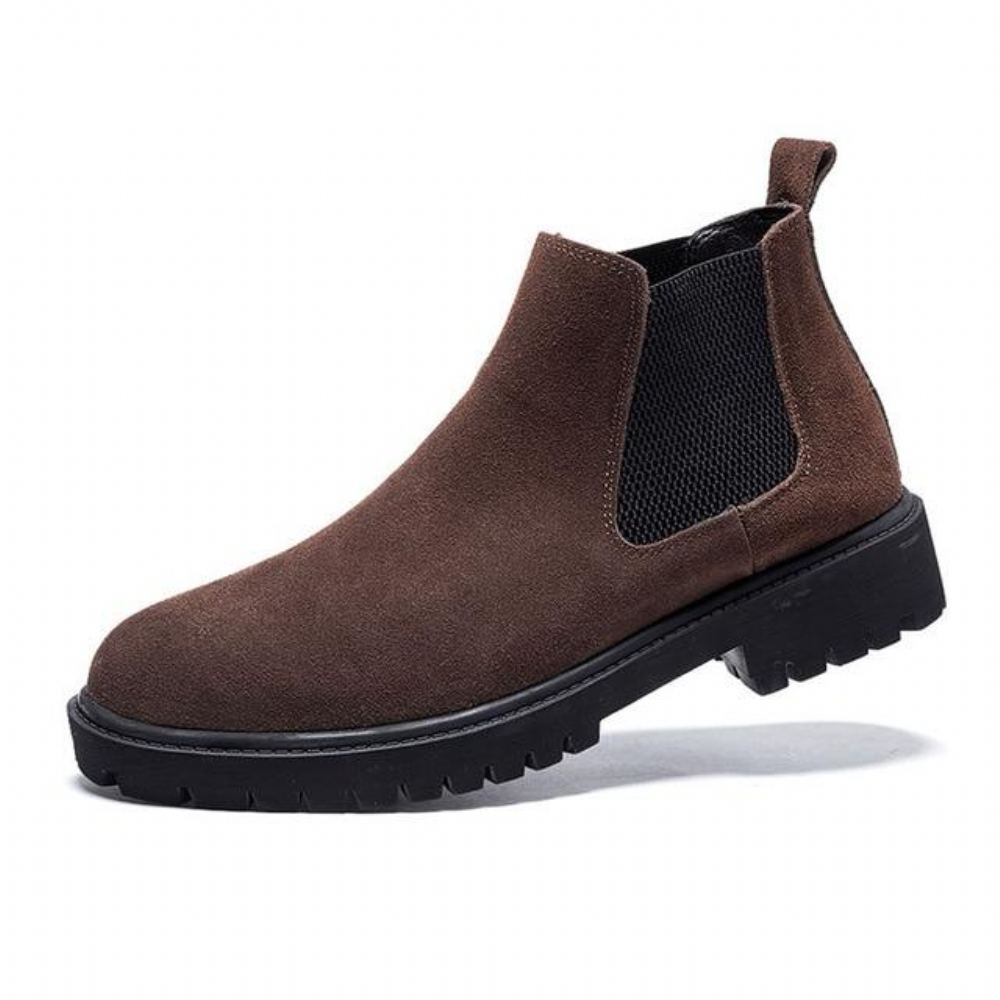 Miesten Bootsit Chelsea Boots Mokkanahkaa