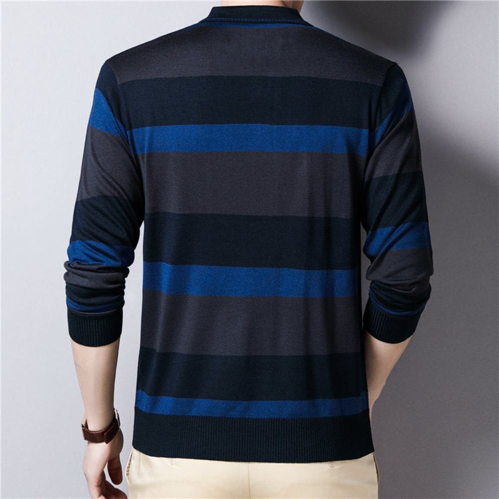 Polo Striped Knitwear Pusero Villapaidat Miesten