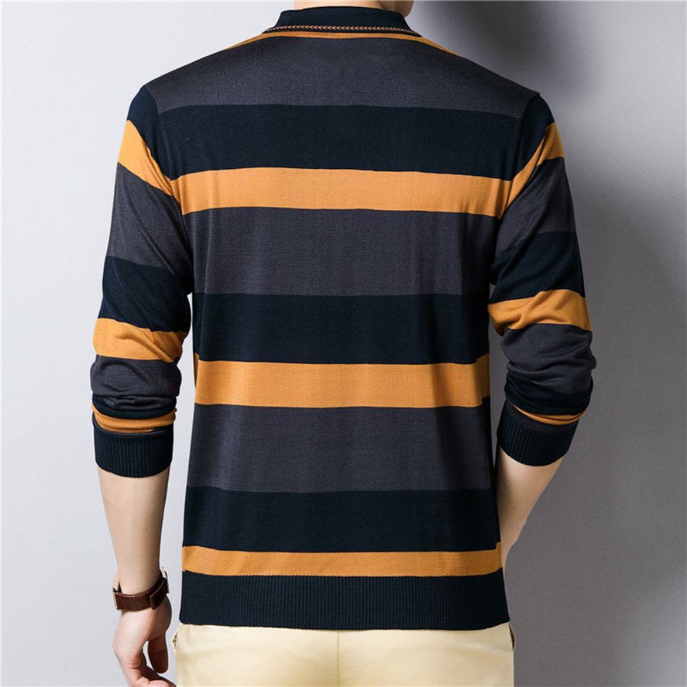 Polo Striped Knitwear Pusero Villapaidat Miesten