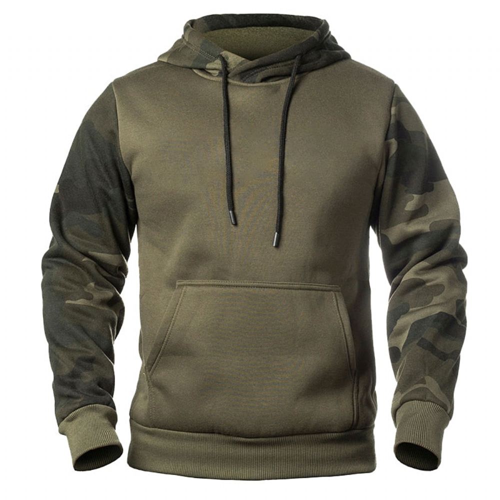 Hupparit Miesten Army Tactical Camouflage Fleece-huppari