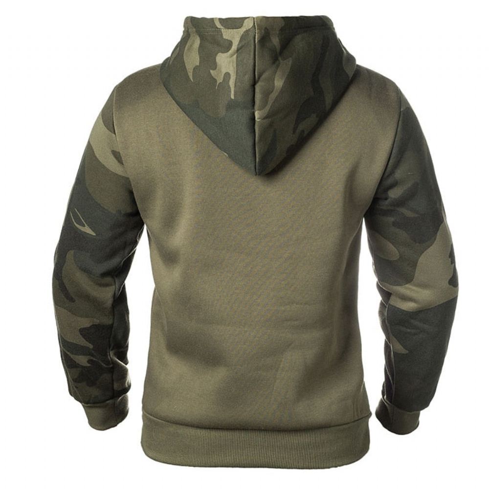 Hupparit Miesten Army Tactical Camouflage Fleece-huppari