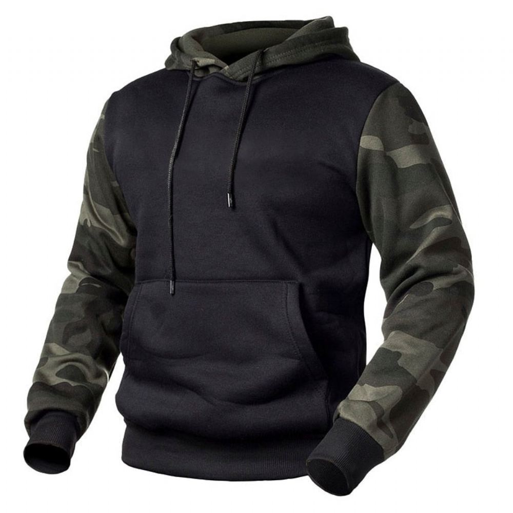 Hupparit Miesten Army Tactical Camouflage Fleece-huppari