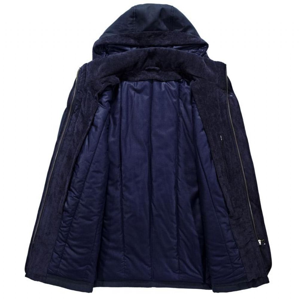 Miesten Lämmin Heavy Wool Parka