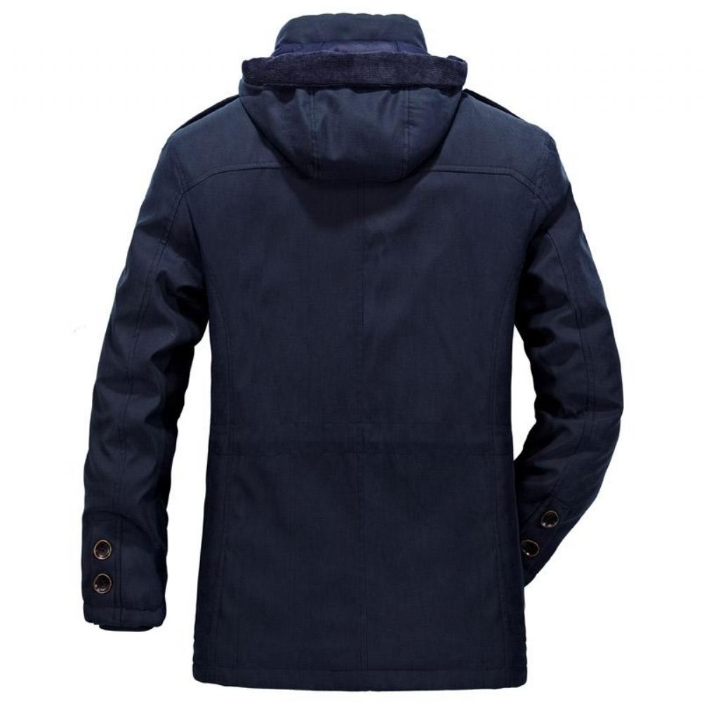 Miesten Lämmin Heavy Wool Parka