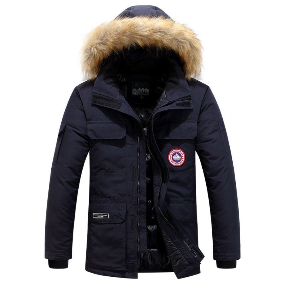 Miesten Takit Polar Windproof Fur Hooded Parka