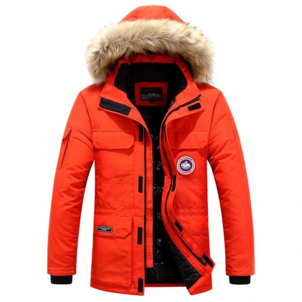 Miesten Takit Polar Windproof Fur Hooded Parka