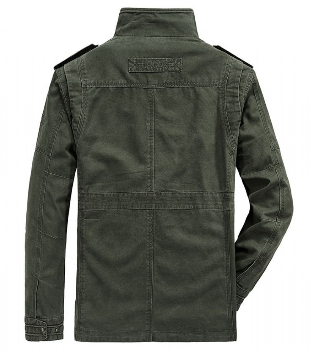 Miesten Takit Syksyinen Cotton Cargo Military Takki