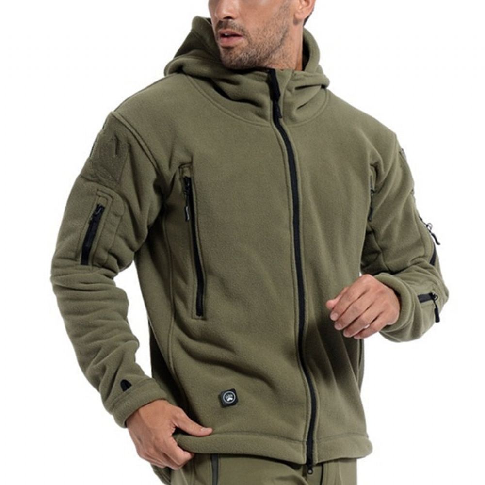 Miesten Takit Thermal Fleece Tactical Outdoor Sport Retkeilytakki