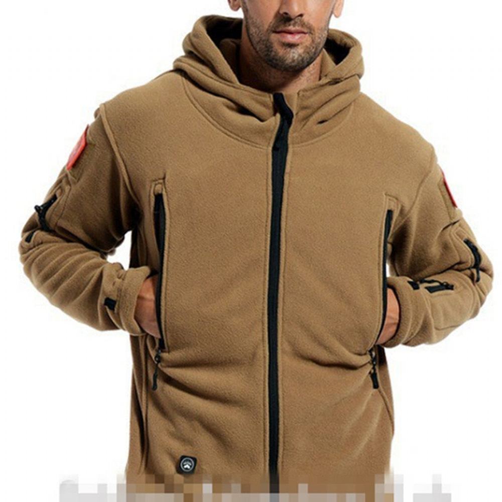 Miesten Takit Thermal Fleece Tactical Outdoor Sport Retkeilytakki