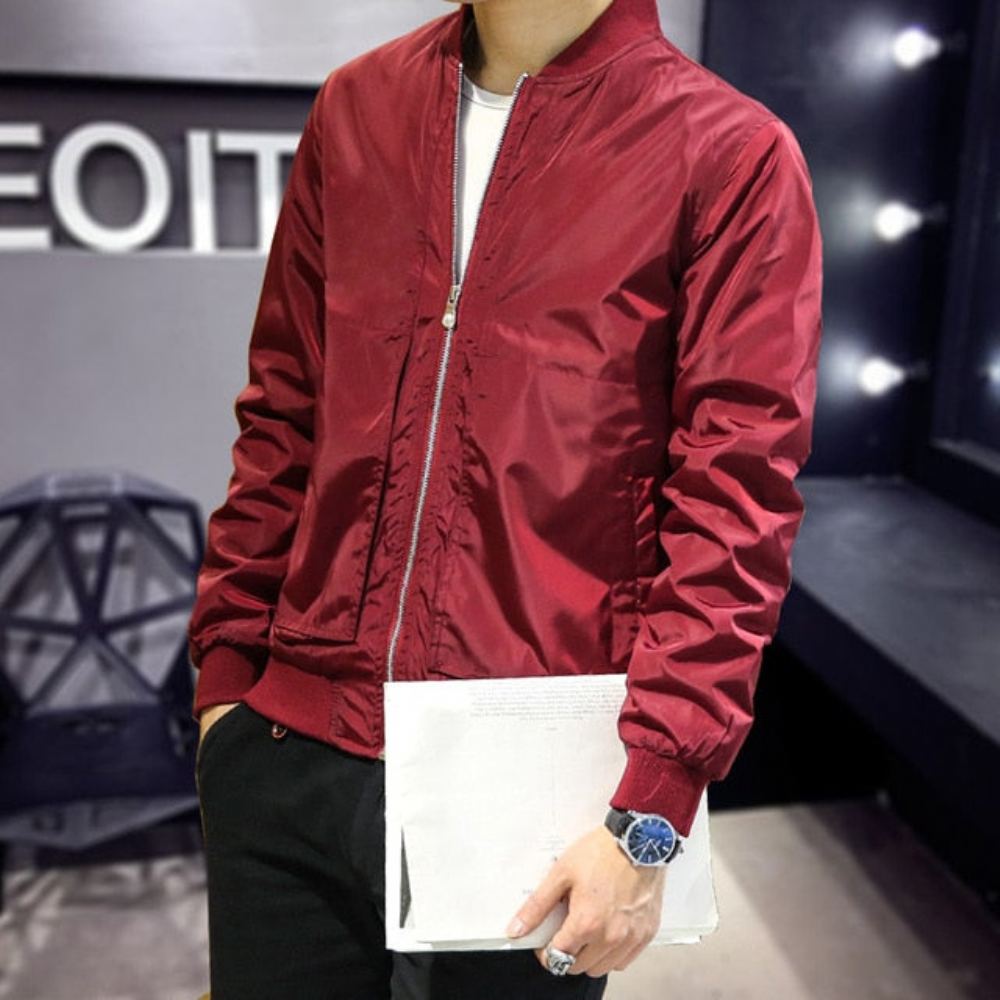 Takit Miesten Bomber Overcoat Windbreaker Takki