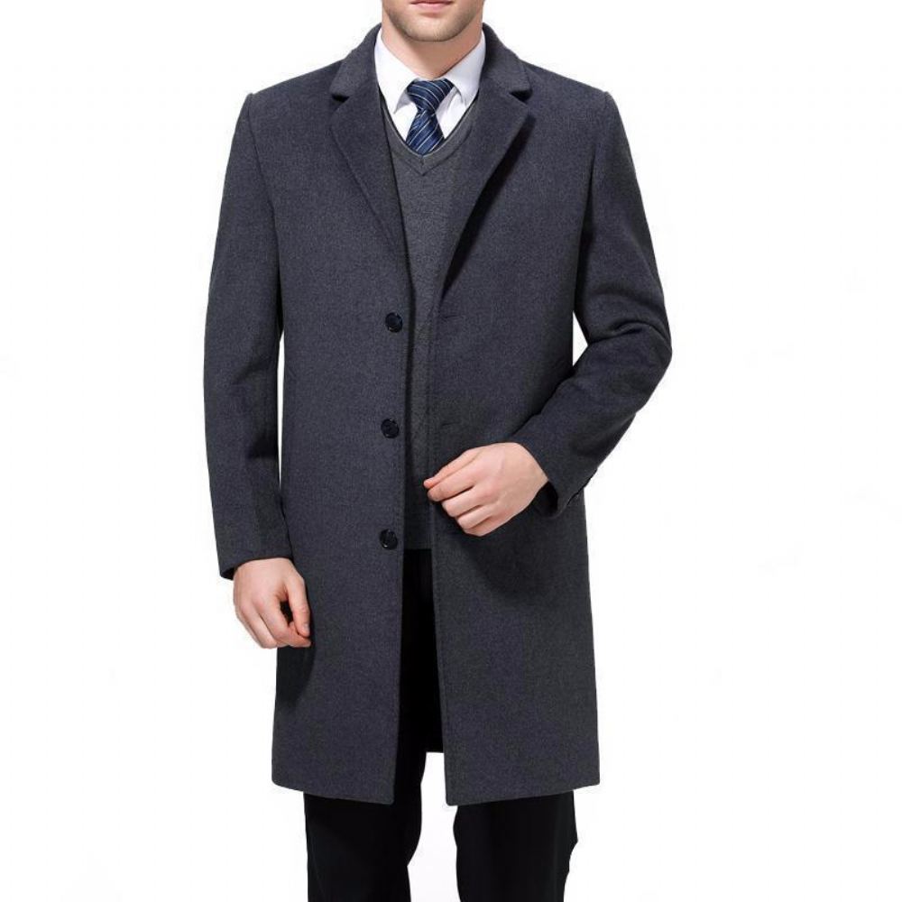 Takit Miesten Business-man Wool Blend Peallystakki