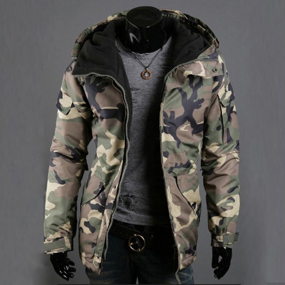 Takit Miesten Camouflage Army Outwear Design Takki