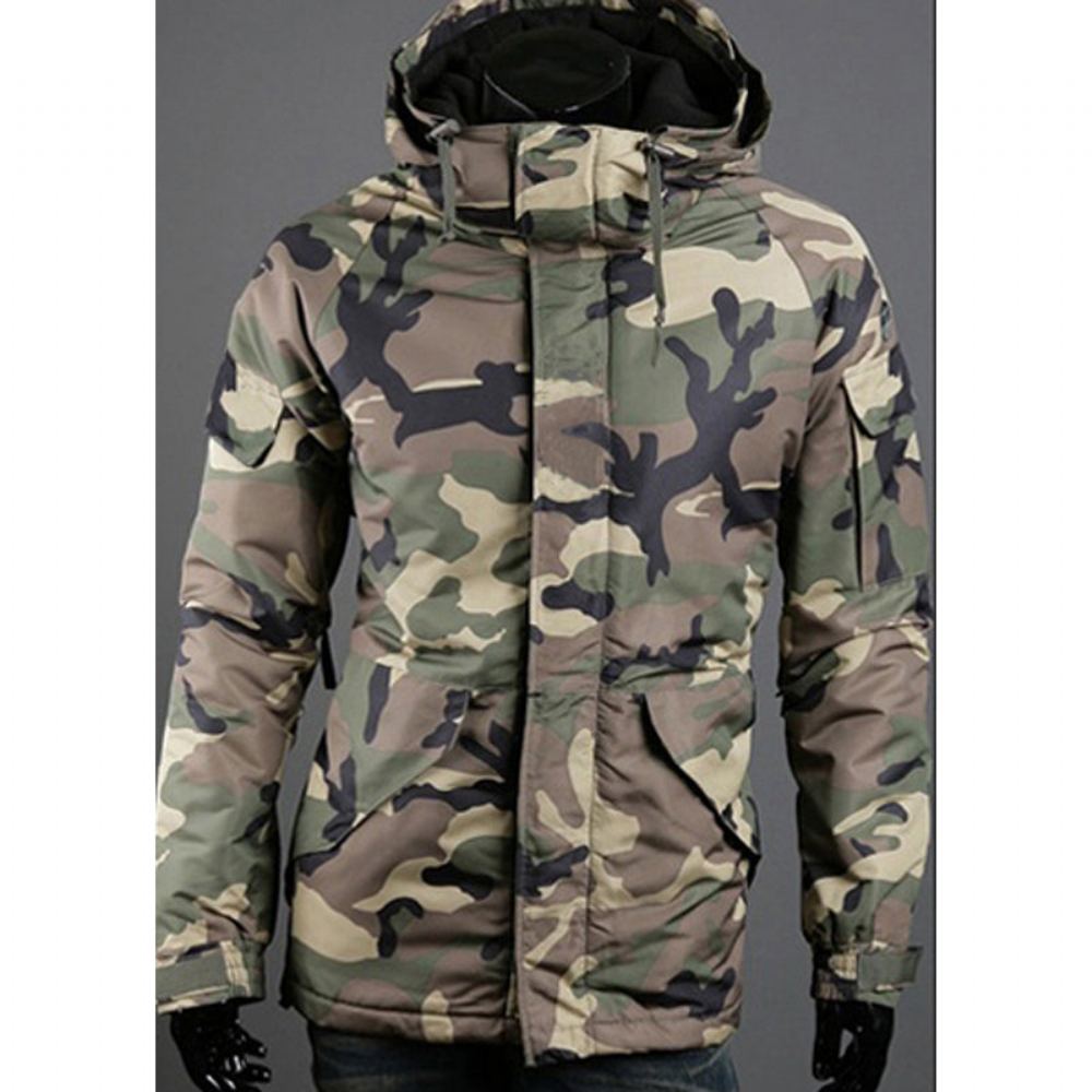 Takit Miesten Camouflage Army Outwear Design Takki