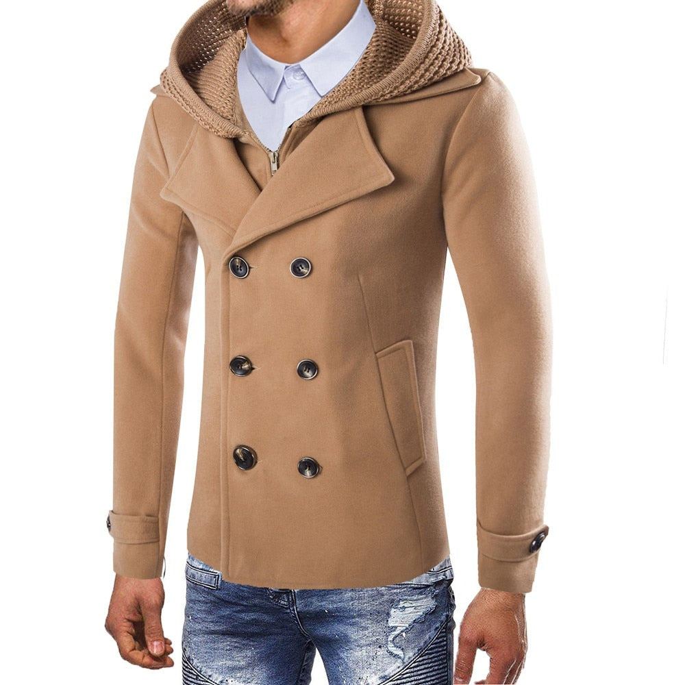 Takit Miesten Trench Outwear Solid Coat