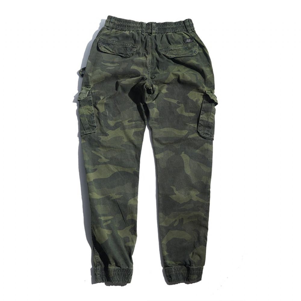 Miesten Housut Multi-pocket Color Camo Lenkkeilyhousut