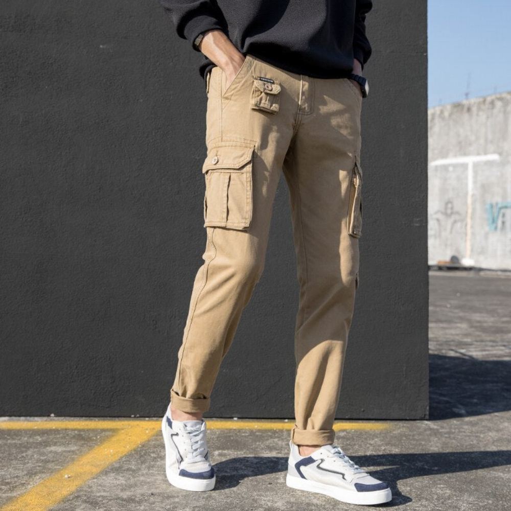 Miesten Housut Suunnittelija Cotton Camo Cargo Pants