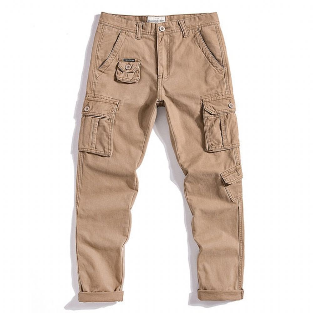 Miesten Housut Suunnittelija Cotton Camo Cargo Pants