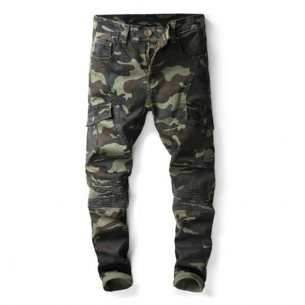 Camo Multi-pocket Casual Farkut