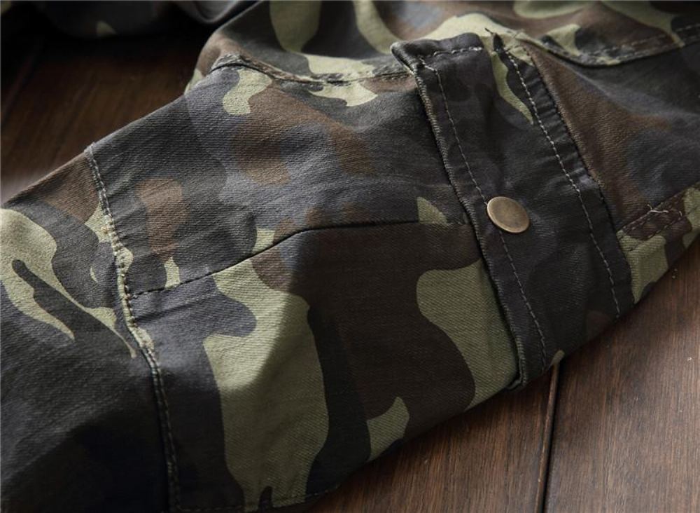 Camo Multi-pocket Casual Farkut