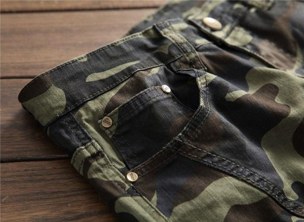 Camo Multi-pocket Casual Farkut