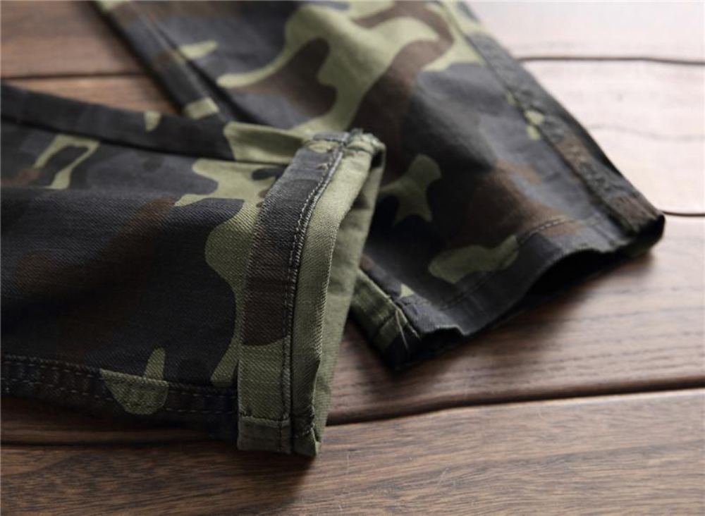 Camo Multi-pocket Casual Farkut