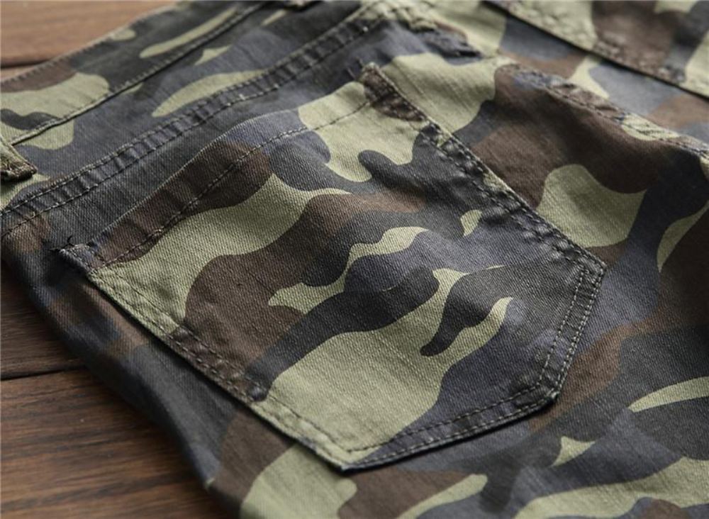 Camo Multi-pocket Casual Farkut