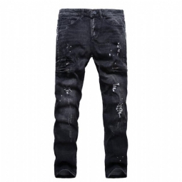 Denim Distressed Black Farkut