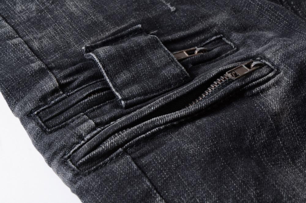 Denim Distressed Black Farkut