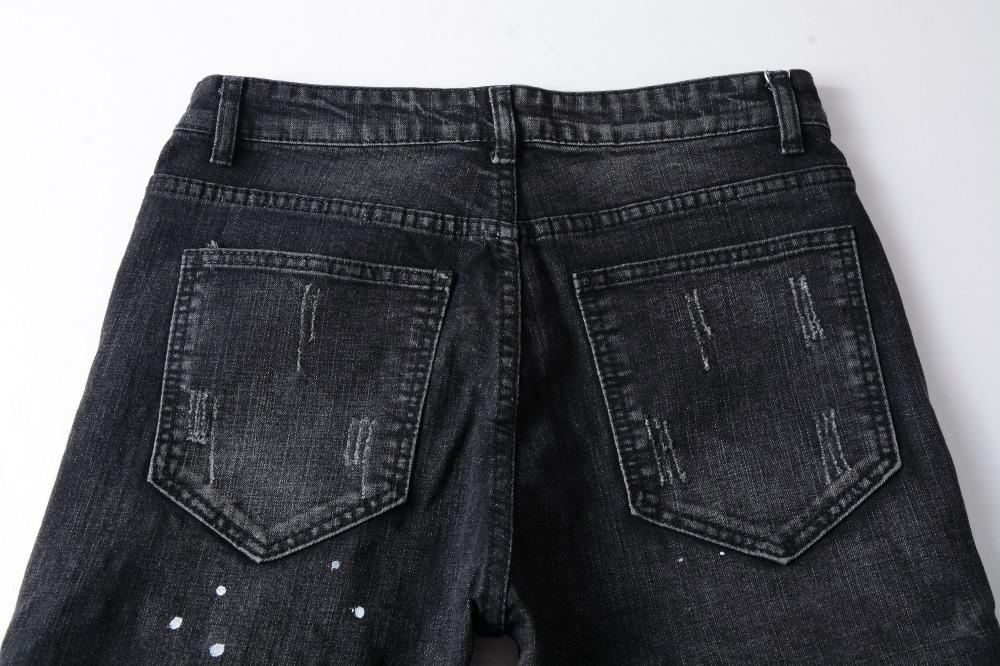 Denim Distressed Black Farkut