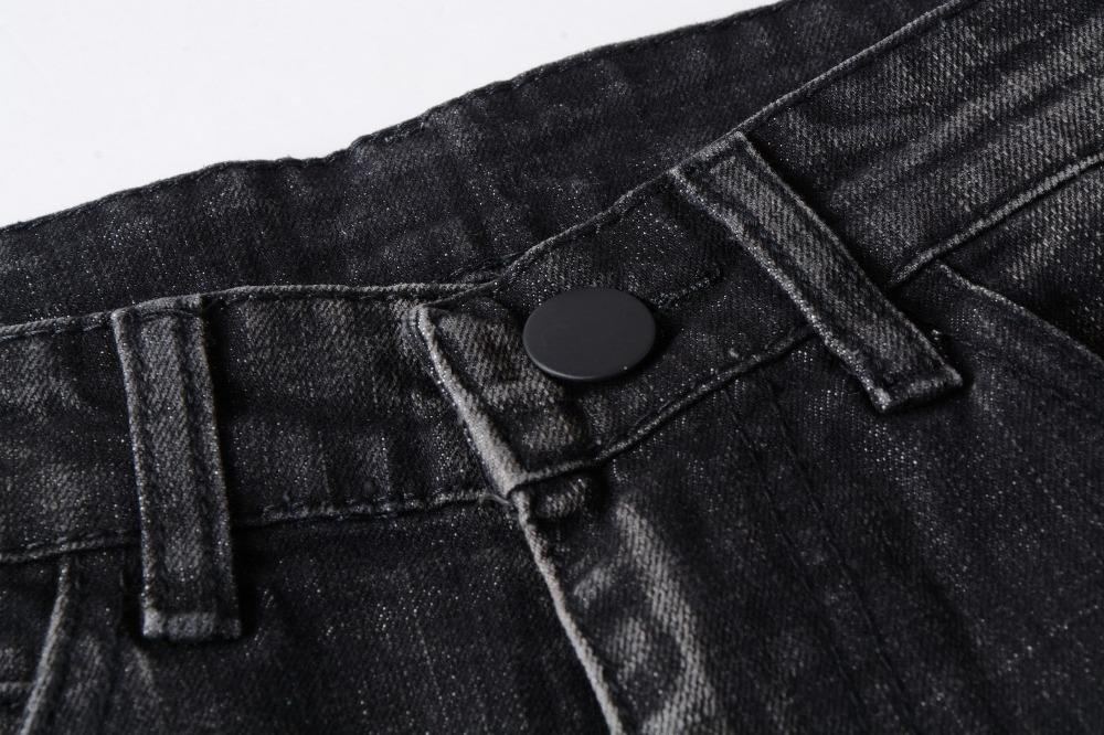 Denim Distressed Black Farkut