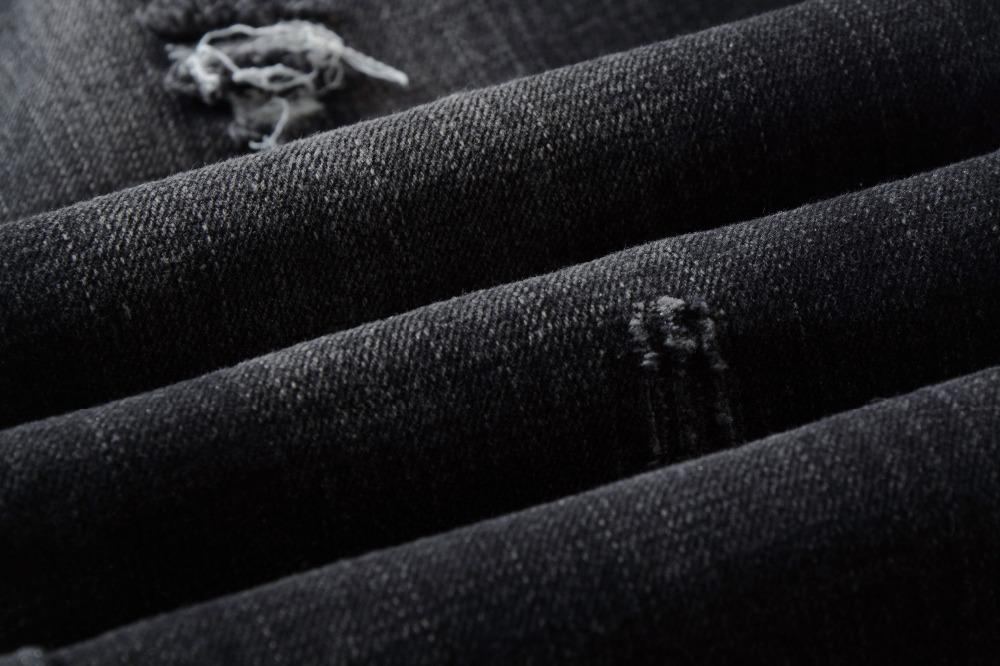 Denim Distressed Black Farkut