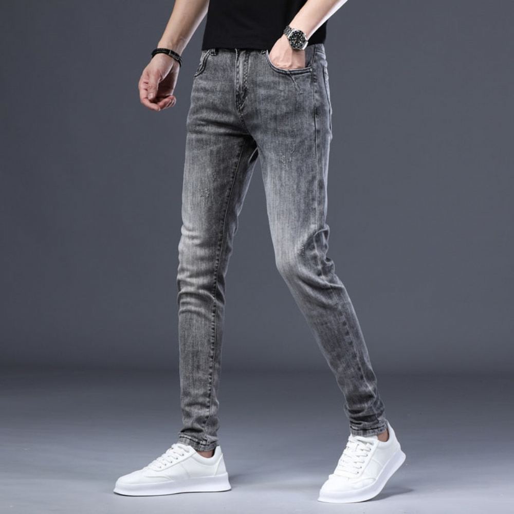 Farkut Miesten Skinny Stretch Leisure Denim Housut