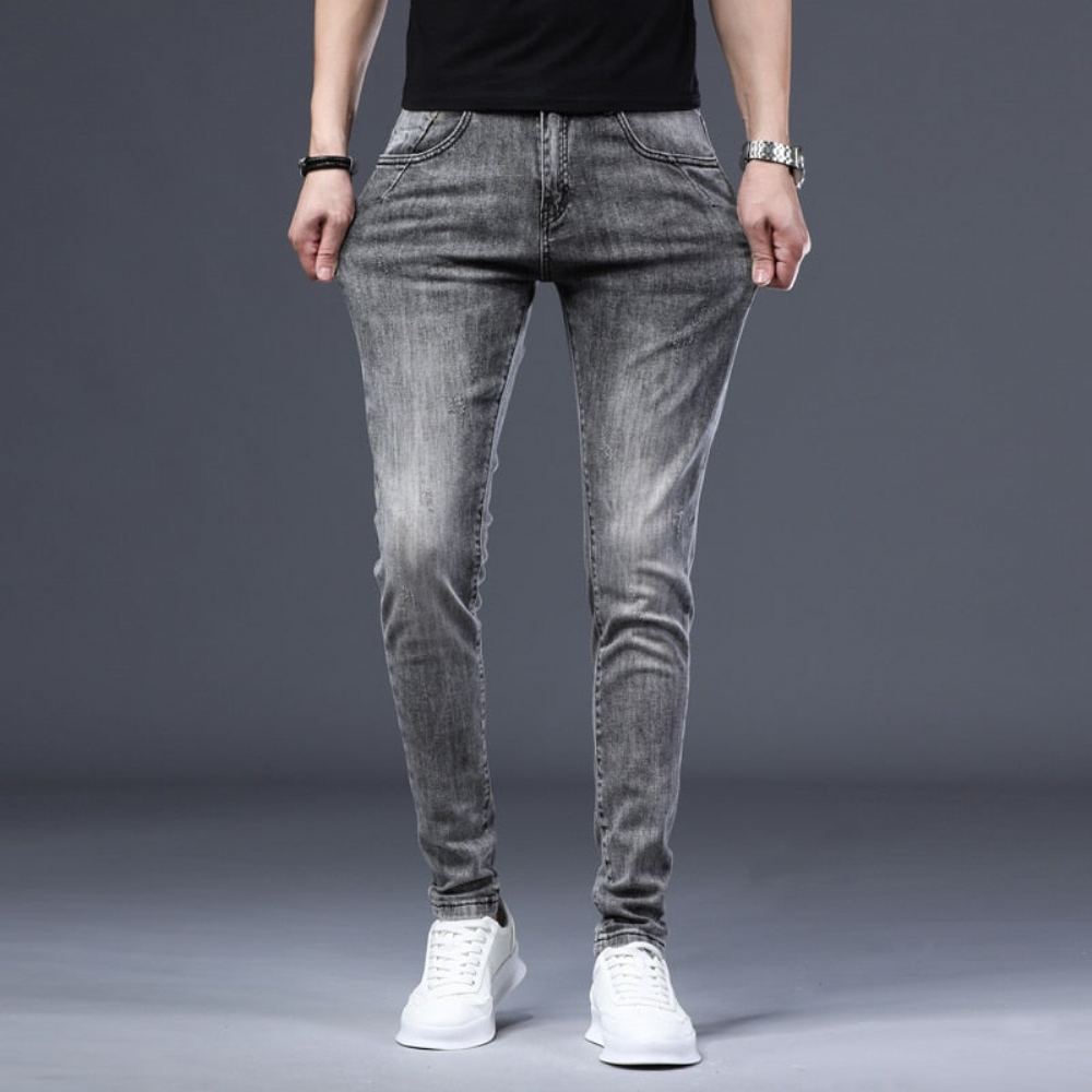 Farkut Miesten Skinny Stretch Leisure Denim Housut